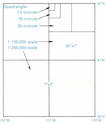 Why are USGS topographic maps called “quadrangles”? U.S. Geological